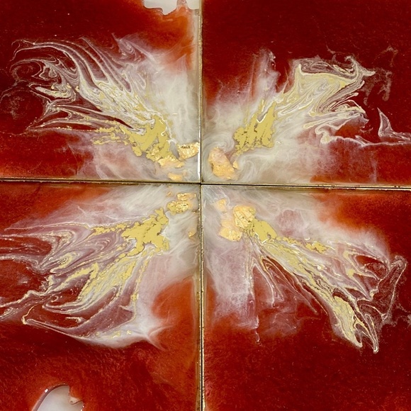 Square Geode Coaster Set - Picture 5 of 8